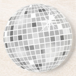 レトロGROOVYディスコボールブライダルシャワー砂岩 コースター