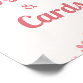 レトロGroovyデイジーフラワーギフト&カード誕生日 ポスター (角)