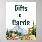 レトロGroovyデイジーフラワーギフト&カード誕生日 ポスター (正面)