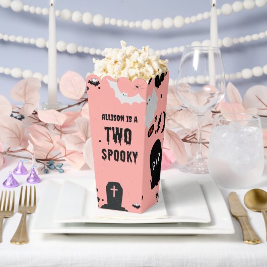 レトロGroovyハロウィンスプキー1歳の誕生日 フェイバーボックス (ウェディング)