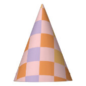 レトロGroovyハロウィーン最初の誕生日パーティハット パーティーハット (正面)