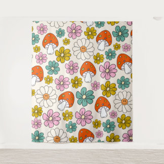 レトロGroovyパターン70s-60s-80s タペストリー