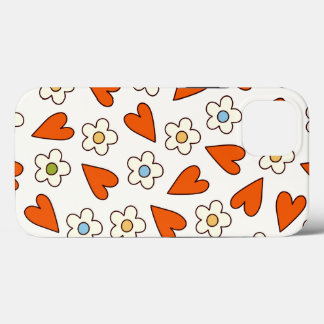 レトロGroovyパターン70s-60s-80s iPhone 13ケース