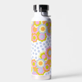レトロGroovyヒッピー花と星 ウォーターボトル (左面)