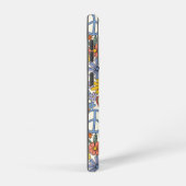 レトロGroovyヒッピー花ハート Samsung Galaxyケース (右側面)