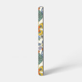 レトロGroovyヒッピー花ハート Samsung Galaxyケース (左側面)