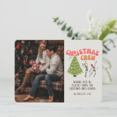 レトロGroovyフォトクリスマススケルトンクルー カード (スタンド正面)