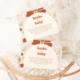 レトロGroovyフローラアーチベビーイン開花 | Boho エンクロージャーカード