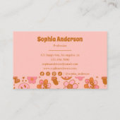 レトロGroovyフローラ名刺 名刺 (裏面)