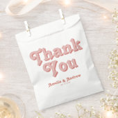 レトロGroovyフローラ1970はっきりしたs結婚 フェイバーバッグ (クリップ留めされた状態)