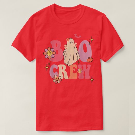 レトロGroovyブクルーハロウィンヒッピーフローラゲーム Tシャツ (デザイン正面)