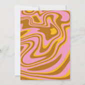 レトロGroovyブライダルシャワー招待 招待状 (裏面)