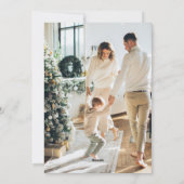 レトロGroovyメリークリスマスサンタクロース シーズンカード (裏面)