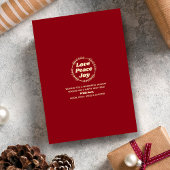 レトロGroovyメリークリスマスフォトホリデーカード シーズンカード