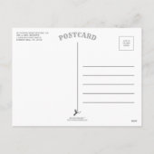 レトロGroovyメリークリスマスフォト シーズンポストカード (裏面)