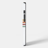 レトロGroovyライン70の80s黄色オレンジグリーン Case-Mate iPhoneケース (裏面 / 左)