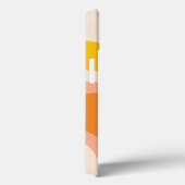 レトロGroovy抽象芸術ピーチオレンジイエローネーム Case-Mate iPhoneケース (裏面 / 右)