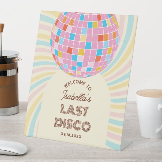 レトロGroovy最後のディスコバチェロレッテへようこそ 台座サイン (インサイチュ)