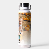 レトロGroovy最高のパパEver Photo Name Year ウォーターボトル (背面)