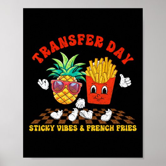 レトロGroovy転送日Sticky Vibes Ivfカップル ポスター (正面)