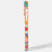 レトロGroovy電話ケースフローラヒッピーのカバーのフィット Case-Mate iPhoneケース (裏面 / 左)