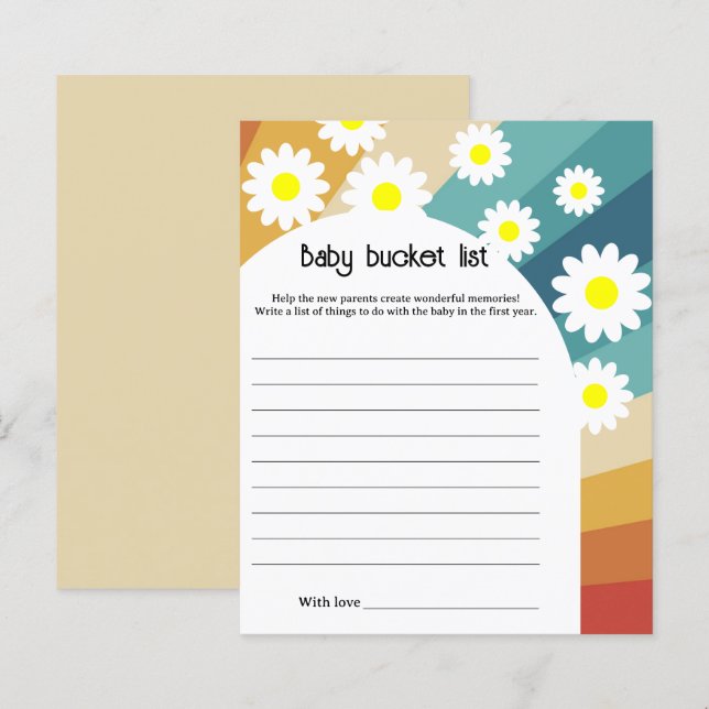 レトロGroovy -ベビーバケットリスト (正面/裏面)