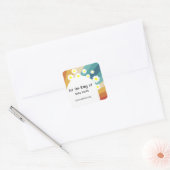 レトロGroovy – ライブラリ スクエアシール (封筒)