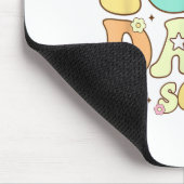 レトロGroovy 100日ハッピー100th Day Of School Te マウスパッド (コーナー)