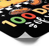レトロGroovy 100th Day先生タコブト100日 ポスター (角)