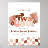 レトロGroovy 2女クールの子2nd誕生日へようこそ ポスター (正面)