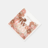 レトロGroovy 2女クールの子2nd誕生日 スタンダードカクテルナプキン (角)