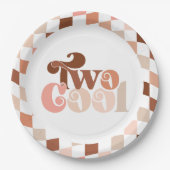 レトロGroovy 2女クールの子2nd誕生日 ペーパープレート (正面)