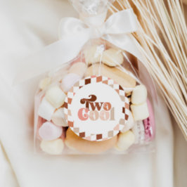 レトロGroovy 2女クールの子2nd誕生日 ラウンドシール