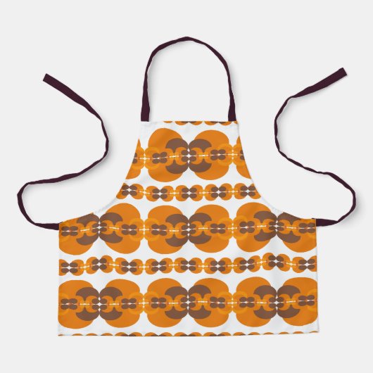 レトロGroovy 60の70のバブルのパターン エプロン (正面)
