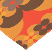 レトロGroovy 60の70のバブルのパターン ショートテーブルランナー (コーナー)