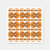 レトロGroovy 60の70のバブルのパターン スタンダードカクテルナプキン (正面)