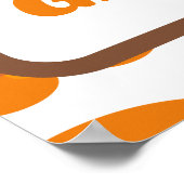 レトロGroovy 60の70のバブルのパターン ポスター (角)