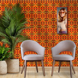 レトロGroovy 60の70のバブルのパターン 壁紙