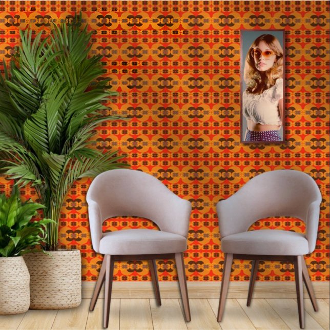 レトロGroovy 60の70のバブルのパターン 壁紙 (クリエイターアップロード済み)