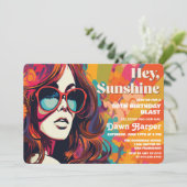 レトロGroovy 60s 70s招待状 招待状 (スタンド正面)