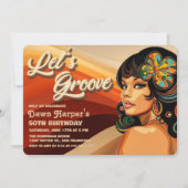 レトロGroovy 60s 70s招待状 招待状 (正面)