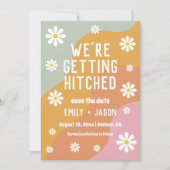 レトロgroovy 70の保存日 招待状 (正面)