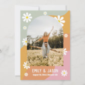 レトロgroovy 70の保存日 招待状 (裏面)