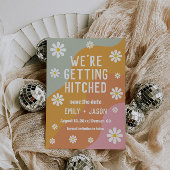 レトロgroovy 70の保存日 招待状