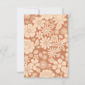 レトロGroovy 70をテーマにしたビジネス サンキューカード (裏面)