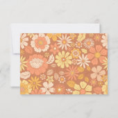 レトロGroovy 70をテーマにしたビジネス サンキューカード (裏面)