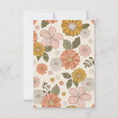 レトロGroovy 70をテーマにしたビジネス サンキューカード (裏面)