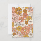 レトロGroovy 70をテーマにしたビジネス サンキューカード (裏面)