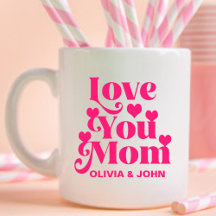 レトロGroovy 70をテーマにした愛あなたママピンク