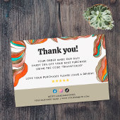 レトロGroovy 70sによるスモールビジネスのサポート サンキューカード